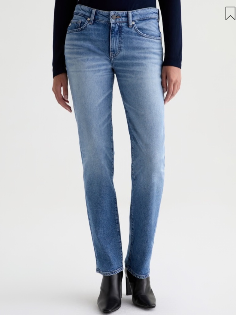 Ag Adriano Goldschmied Light Blue Women's 28 Straight Jeans